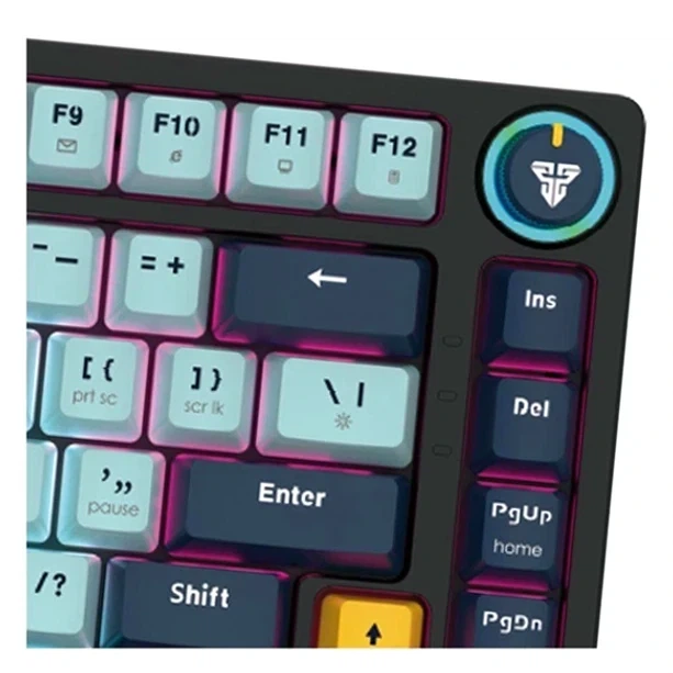 Ігрова клавіатура Fantech ATOM81 MK875V2 MIZU механічна з RGB підсвічуванням для геймерів з Blue Switch - Фото 5 Ігрова клавіатура Fantech ATOM81 MK875V2 MIZU механічна з RGB підсвічуванням для геймерів з Blue Switch - зображення 5
