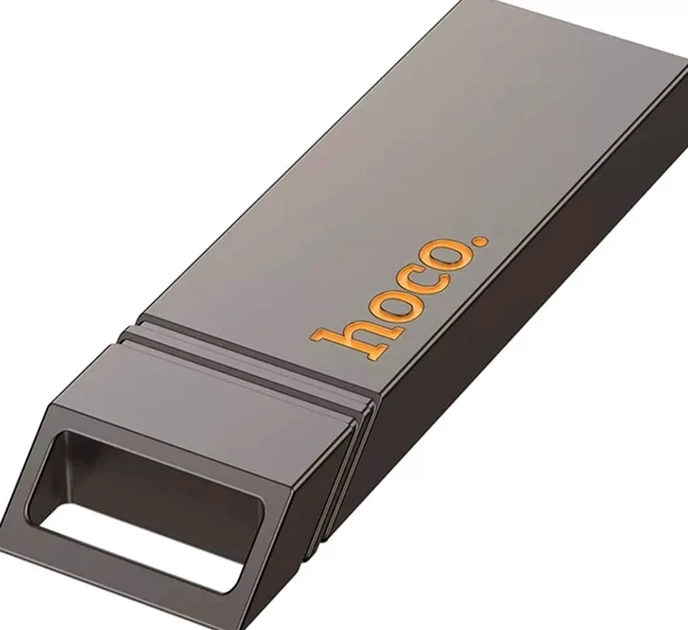 Флеш-накопитель USB 3.2 128GB влагозащищенный ударопрочный металлический Hoco UD13 Clever серый - Фото 8 Флеш-накопитель USB 3.2 128GB влагозащищенный ударопрочный металлический Hoco UD13 Clever серый - изображение 8