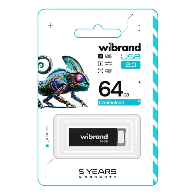 USB флешка Wibrand 64Gb для хранения данных компактный накопитель с защитой от ударов и воды - Фото 2 USB флешка Wibrand 64Gb для хранения данных компактный накопитель с защитой от ударов и воды - изображение 2