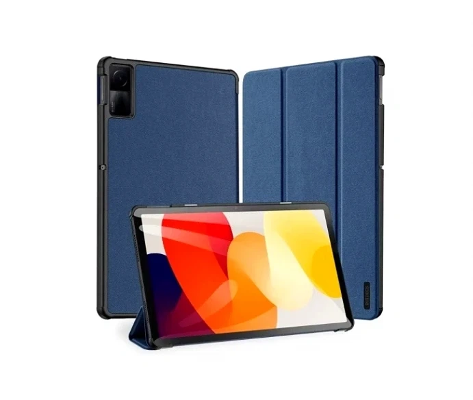 Чехол Dux Ducis Domo для Xiaomi Redmi Pad SE 11 дюймов защитный чехол-книжка с функцией подставки синего цвета - Фото 4 Чехол Dux Ducis Domo для Xiaomi Redmi Pad SE 11 дюймов защитный чехол-книжка с функцией подставки синего цвета - изображение 4