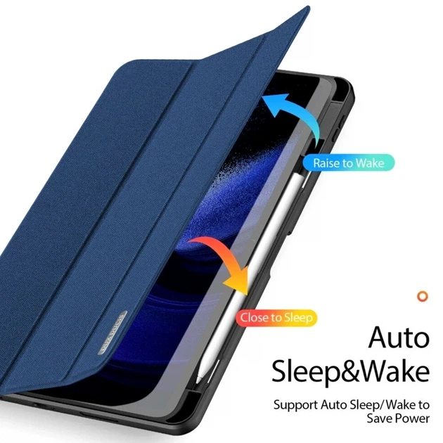 Чехол Dux Ducis Domo для Xiaomi Pad 7 7 Pro защитный аксессуар с подставкой и авто пробуждением синий - Фото 7 Чехол Dux Ducis Domo для Xiaomi Pad 7 7 Pro защитный аксессуар с подставкой и авто пробуждением синий - изображение 7