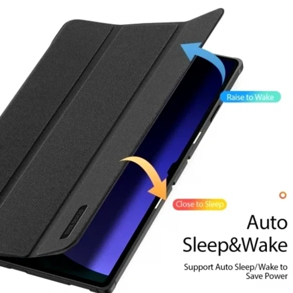 Чехол Dux Ducis Domo для Samsung Galaxy Tab S10 Ultra S9 Ultra S8 Ultra с подставкой и защитой от повреждений - Фото 6 Чехол Dux Ducis Domo для Samsung Galaxy Tab S10 Ultra S9 Ultra S8 Ultra с подставкой и защитой от повреждений - изображение 6