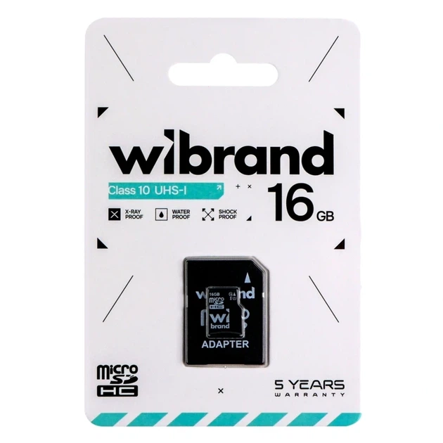 Карта пам'яті Wibrand MicroSDHC 16GB UHS-1 10 Class для запису відео та зберігання даних у мобільних пристроях та ПК - Фото 2 Карта пам'яті Wibrand MicroSDHC 16GB UHS-1 10 Class для запису відео та зберігання даних у мобільних пристроях та ПК - зображення 2