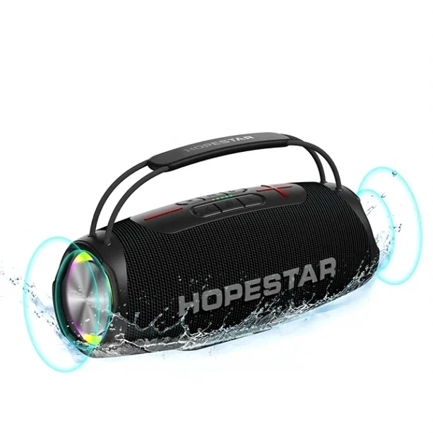Портативная Bluetooth колонка 35 Вт 4400 мАч USB AUX IPX6 черный Hopestar H53 - изображение 5