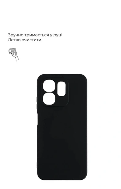 Чехол силиконовый Full Camera для Motorola Edge 40 Pro защита камеры TPU черный - изображение 2