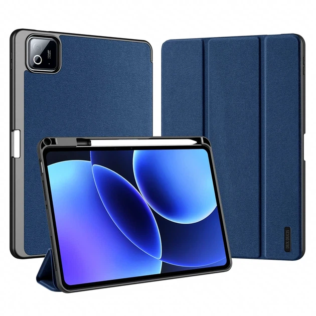 Чехол Dux Ducis Domo для Xiaomi Pad 7 7 Pro защитный аксессуар с подставкой и авто пробуждением синий - Фото 3 Чехол Dux Ducis Domo для Xiaomi Pad 7 7 Pro защитный аксессуар с подставкой и авто пробуждением синий - изображение 3