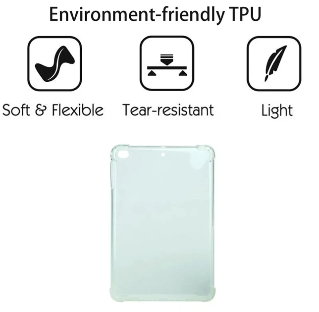 Чехол Silicone Clear для iPad Mini 1 2 3 прозрачный силиконовый аксессуар для защиты от ударов и царапин - Фото 7 Чехол Silicone Clear для iPad Mini 1 2 3 прозрачный силиконовый аксессуар для защиты от ударов и царапин - изображение 7