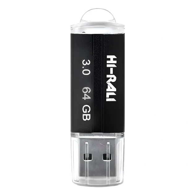 USB флешка 64GB Hi-Rali Corsair для хранения данных с высокой скоростью USB 3.0 черная - Фото 1 USB флешка 64GB Hi-Rali Corsair для хранения данных с высокой скоростью USB 3.0 черная - изображение 1