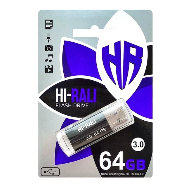 USB флешка 64GB Hi-Rali Corsair для хранения данных с высокой скоростью USB 3.0 черная - Фото 2 USB флешка 64GB Hi-Rali Corsair для хранения данных с высокой скоростью USB 3.0 черная - изображение 2