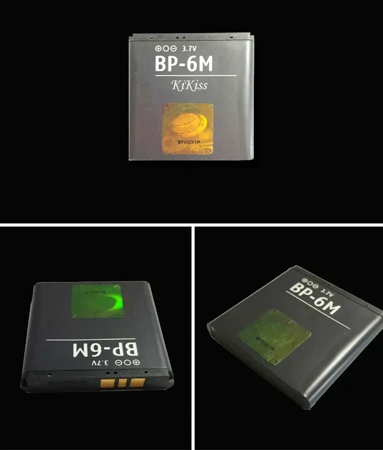 Акумулятор Nokia BP-6M Li-ion для смартфонів та портативної електроніки із захистом від перезаряду 1070mAh - Фото 8 Акумулятор Nokia BP-6M Li-ion для смартфонів та портативної електроніки із захистом від перезаряду 1070mAh - зображення 8