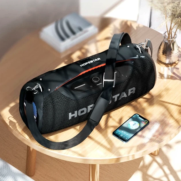 Портативная Bluetooth колонка 100W 18000mAh IPX6 черный Hopestar A60 для дома и активного отдыха - изображение 6
