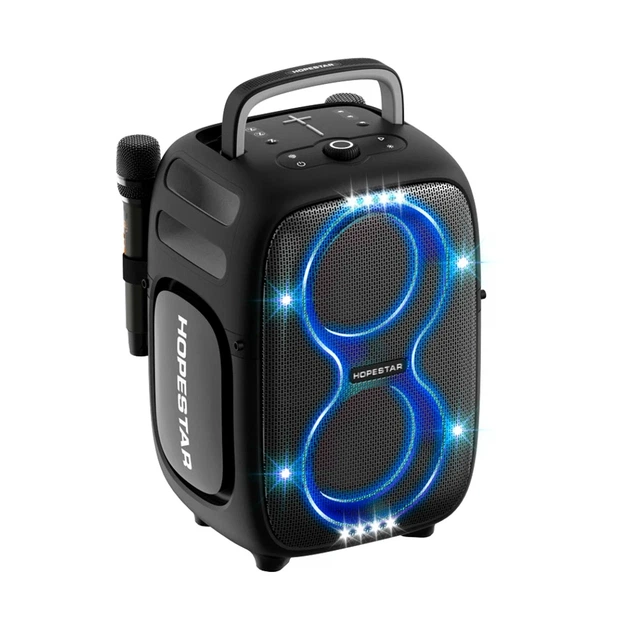 Портативная Bluetooth колонка 650 Вт 341х295х558 мм караоке Hopestar PARTYONE CLUB Black - Фото 1 Портативная Bluetooth колонка 650 Вт 341х295х558 мм караоке Hopestar PARTYONE CLUB Black - изображение 1