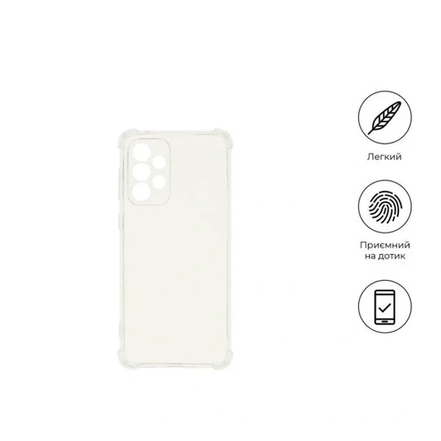 Чохол TPU Virgin Hard Full Camera для Infinix Hot 40 Pro прозорий із захистом камери - зображення 7