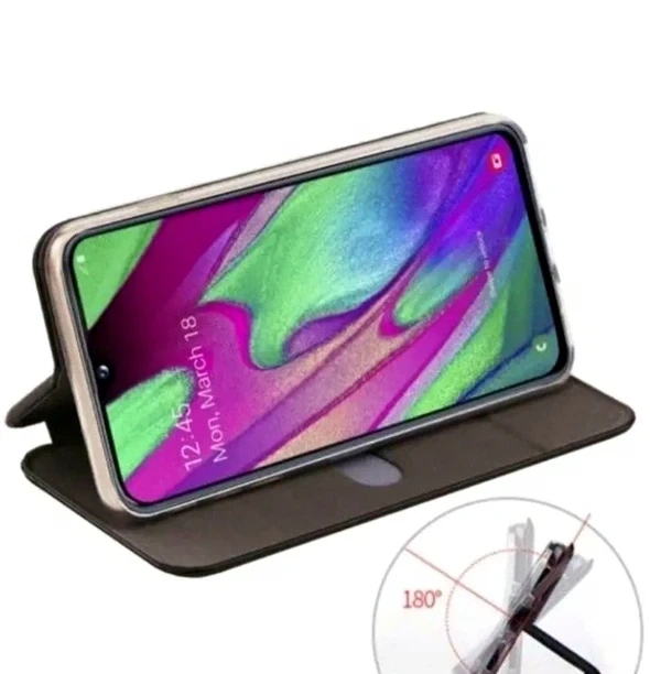 Чехол-книжка TPU PU для ZTE Blade A51 защитный с классическим дизайном красный - изображение 7