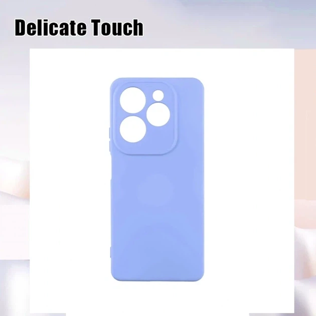 Чехол силиконовый Full Camera для Infinix Hot 40 Pro с микрофиброй внутри фиолетовый 05.Lilac - зображення 7