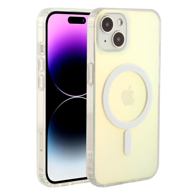 Чохол TPU+PC IMD Gradient з MagSafe для iPhone 16e прозорий із захистом камери - зображення 2