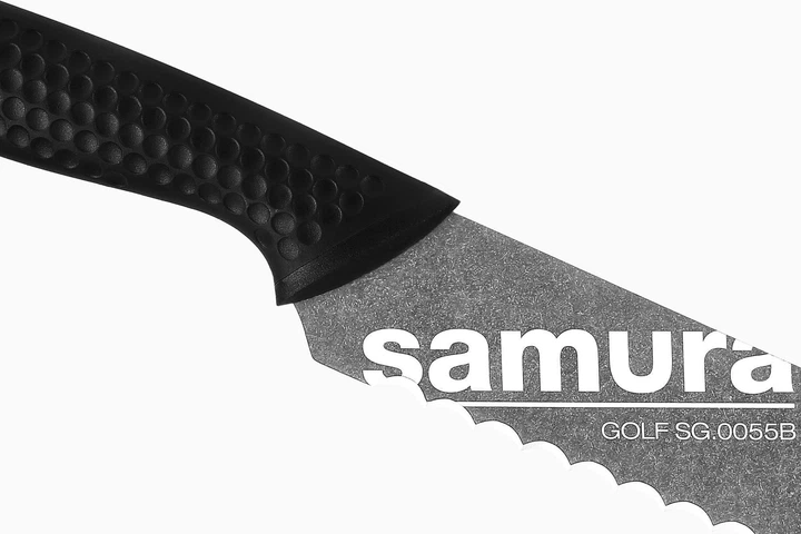 Ніж кухонний для хліба 230 мм Samura Golf Stonewash (SG-0055B) - зображення 4