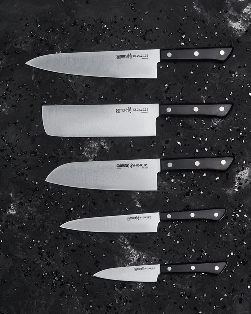 Набор из 5 кухонных ножей Samura Harakiri (SHR-0250B) - изображение 7