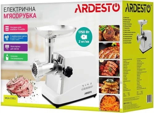 Мясорубка Ardesto MGA-2300J - Фото 15 Мясорубка Ardesto MGA-2300J - изображение 15
