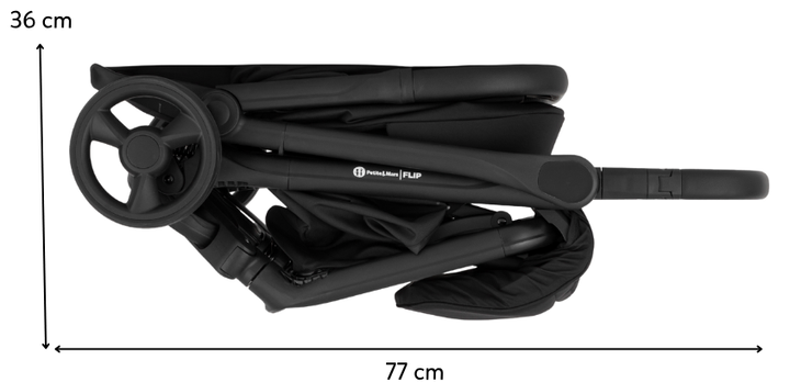 Wózek spacerowy Petite&Mars Flip Forever Black (8596202015642) - obraz 4