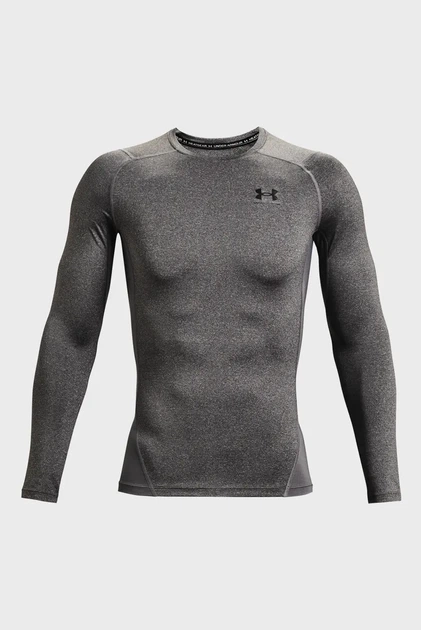 Чоловічий сірий лонгслів UA HG Armour Comp LS Under Armour S 1361524-090 - изображение 5