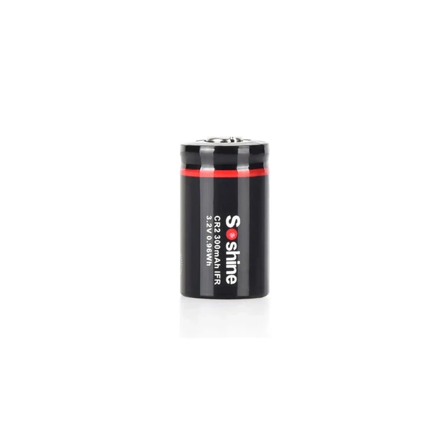 Акумулятор Soshine Li-Fe CR2 3.2V 300mAh +захист (заряд 3,6В) - Фото 1 Акумулятор Soshine Li-Fe CR2 3.2V 300mAh +захист (заряд 3,6В) - зображення 1