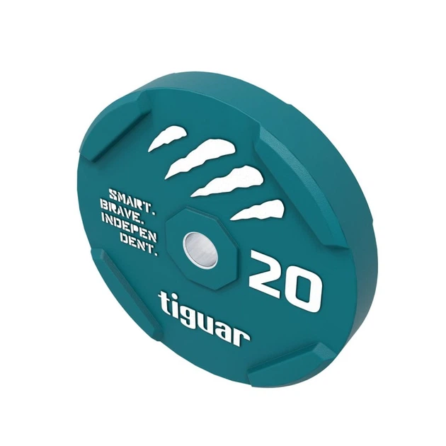 Tarcza olimpijska Tiguar Bumper 20 kg Turkusowa TI-WBR02000 (5902860494805) - obraz 3