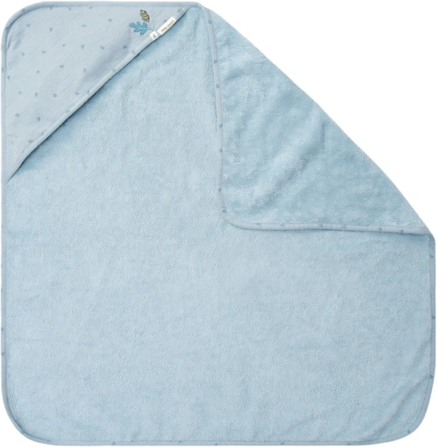 Рушник дитячий Little Dutch Pure Denim Blue з капюшоном 100x100 см (8721122584705) - зображення 2