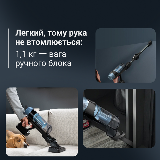 Аккумуляторный пылесос Rowenta X-Force Flex 10.80 RH7AD5E0 - Фото 5 Аккумуляторный пылесос Rowenta X-Force Flex 10.80 RH7AD5E0 - изображение 5