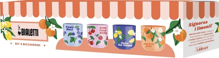 Набір чашок Bialetti Fruit Vibes 90 мл 4 шт (8006363093965) - зображення 2