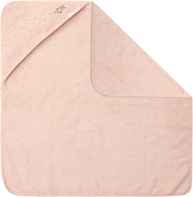 Ręcznik dziecięcy Little Dutch Pure Blossom z kapturem 75x75 cm (8721122583999) - obraz 2
