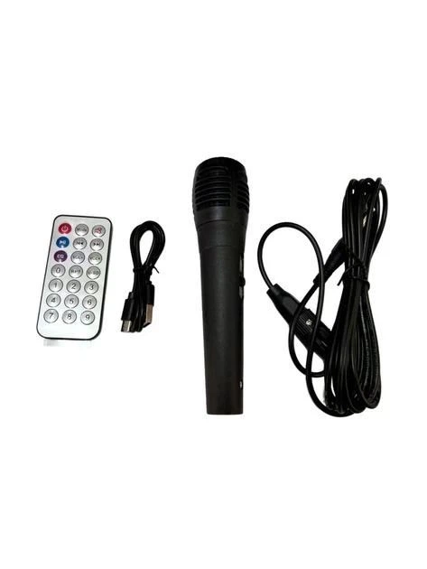 Портативна колонка ZQS4246 30W Bluetooth із мікрофоном TWS, FM радіо, USB TF AUX, LED підсвітка, акустика для караоке та вечірок з пультом - зображення 4