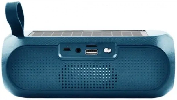 Портативна колонка TG-182 Bluetooth 5 Вт х 2 FM-радіо, сонячна панель, USB, TF, AUX, Hands Free, для Android та iOS, синя - Фото 4 Портативна колонка TG-182 Bluetooth 5 Вт х 2 FM-радіо, сонячна панель, USB, TF, AUX, Hands Free, для Android та iOS, синя - изображение 4