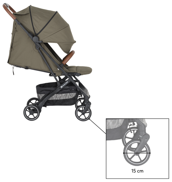 Wózek spacerowy Petite&Mars Fly Mature Olive (8596202009979) - obraz 10