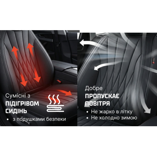 Набор чехлов V-8885 Bk полный к-т экокожа черные - изображение 8