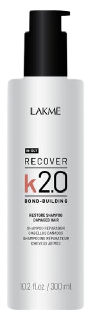 Szampon do włosów Lakme K2.0 Recover regenerujący 300 ml (8429421490122) - Zdjęcie 1 Szampon do włosów Lakme K2.0 Recover regenerujący 300 ml (8429421490122) - obraz 1