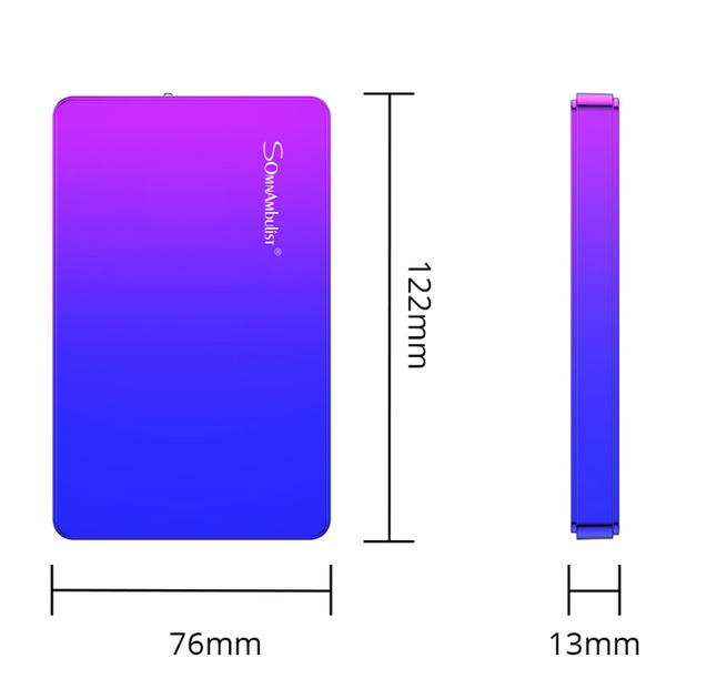 Зовнішній жорсткий диск HDD SomnAmbuList рожевий 500GB 2.5″ USB 3.0 портативний + чохол та кабель підходить до Windows MacOS PS4 XBox (GS-994) - зображення 3