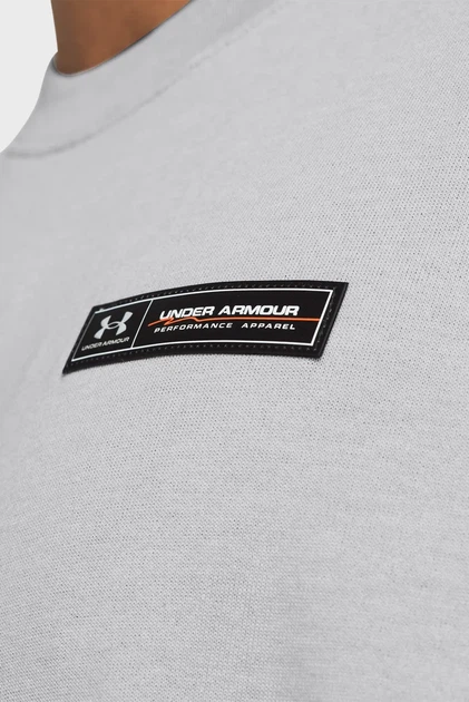 Чоловіча сіра футболка UA HW ARMOUR LABEL SS Under Armour L 1382831-011 - Фото 3 Чоловіча сіра футболка UA HW ARMOUR LABEL SS Under Armour L 1382831-011 - изображение 3