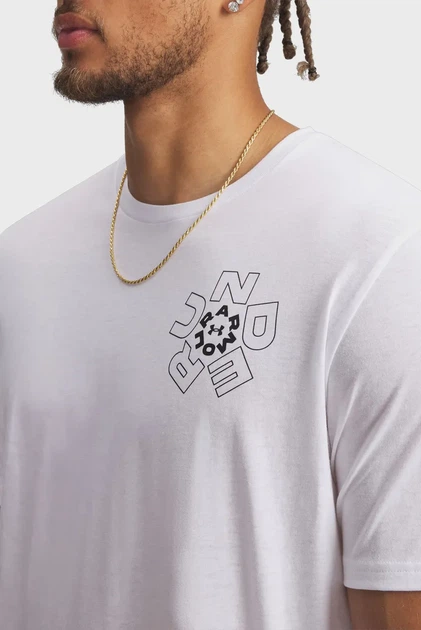 Футболка чоловіча UA M Radial WM SS Under Armour L 6009264-100 - зображення 2