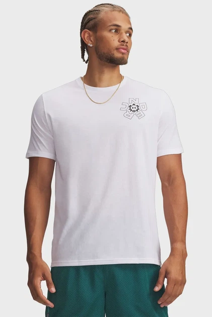Футболка чоловіча UA M Radial WM SS Under Armour L 6009264-100 - зображення 3