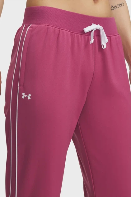 Жіночий рожевий спортивний костюм (худі, штани) UA Rival Tricot Tracksuit HD Under Armour XS 6001966-659 - изображение 4