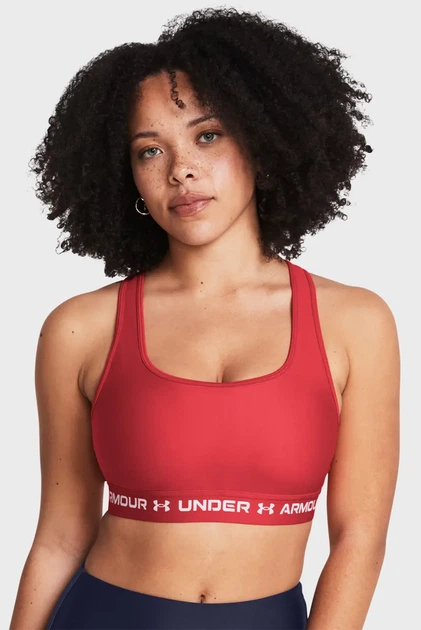 Жіночий червоний топ Crossback Mid Bra Under Armour SM 1361034-814 - изображение 2