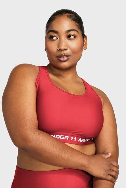 Жіночий червоний топ Crossback Mid Bra Under Armour SM 1361034-814 - изображение 4
