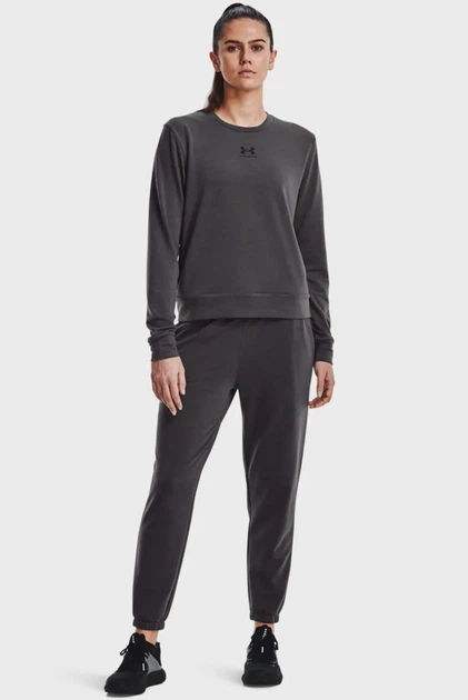 Жіночі темно-сірі спортивні штани Rival Terry Jogger Under Armour XS 1369854-010 - изображение 2
