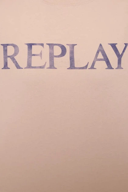 Жіноча пудрова футболка Replay XS W3379B.000.20994 - изображение 3