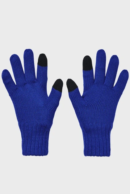 Чоловічі сині рукавички UA Halftime Wool Glove Under Armour S/M 1378755-400 - Фото 2 Чоловічі сині рукавички UA Halftime Wool Glove Under Armour S/M 1378755-400 - изображение 2