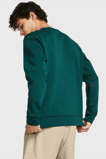 Чоловічий зелений світшот UA Unstoppable Flc Crew Under Armour S 1381688-449 - Фото 3 Чоловічий зелений світшот UA Unstoppable Flc Crew Under Armour S 1381688-449 - изображение 3