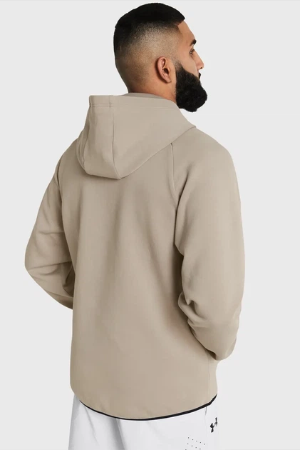 Чоловіче бежеве худі UA Unstoppable Flc HD Under Armour M 1383042-203 - изображение 3