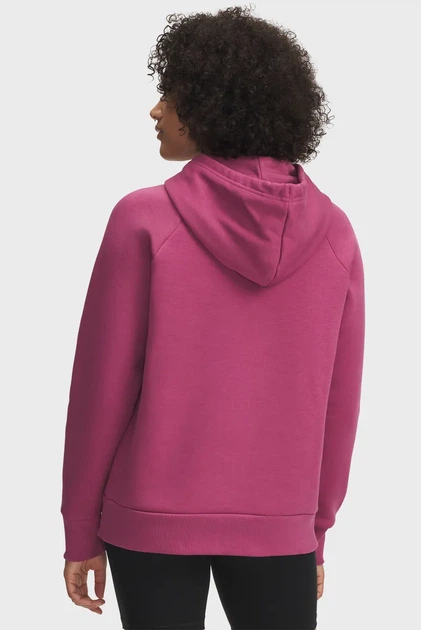 Жіноче рожеве худі UA Rival Flc Shimmer Hdy Under Armour M 6003710-659 - изображение 2