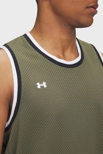 Чоловіча оливкова майка UA Zone Pro Mesh Tank Under Armour M 1390118-390 - изображение 2